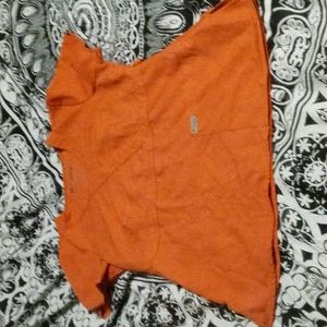 Grey's Anatomy orange scrub top M